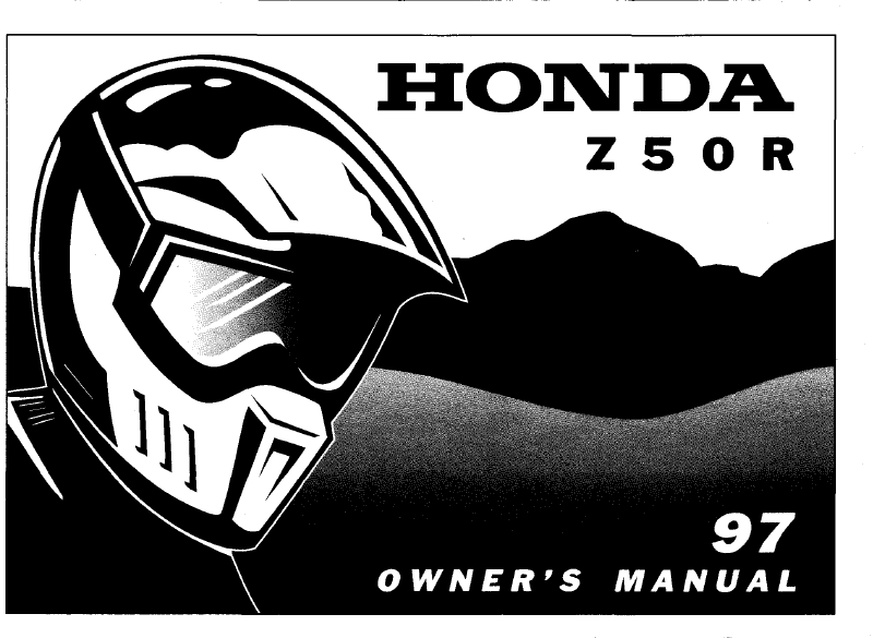 1997 Honda Z50R Owner's Manual Image