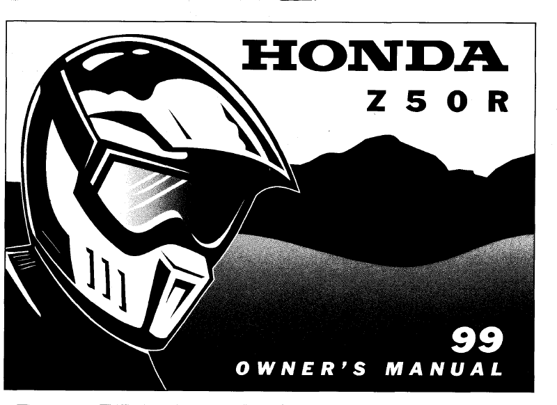 1999 Honda Z50R Owner's Manual Image