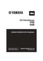 2013 Yamaha VXS Owner's Manual