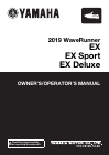 2019 Yamaha EX Owner's Manual